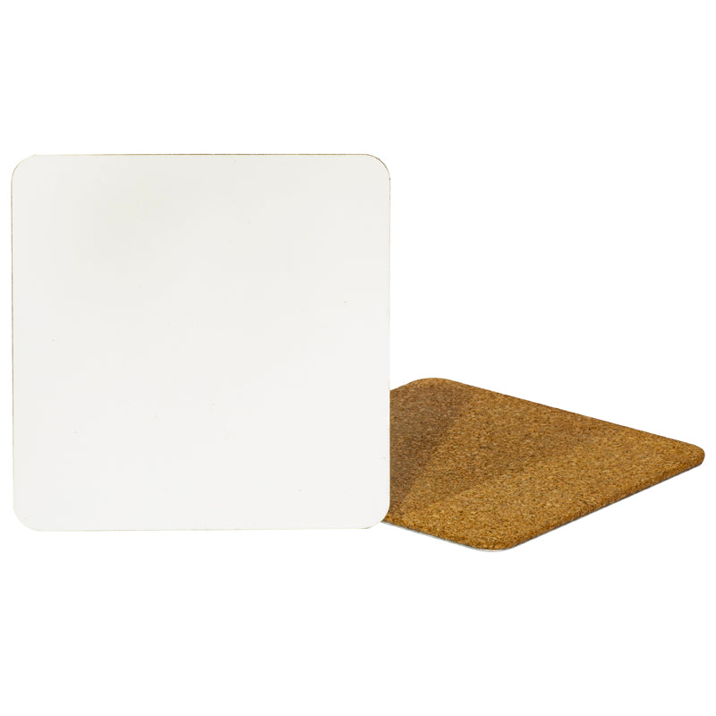 blank aluminium coaster with cork, dye sublimation aluminium cork coaster