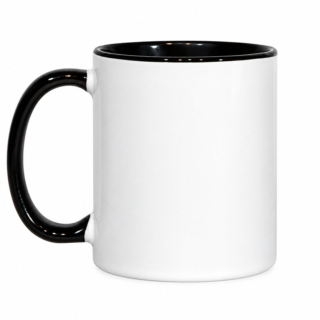 11oz black inner & handle sublimation mug, blank