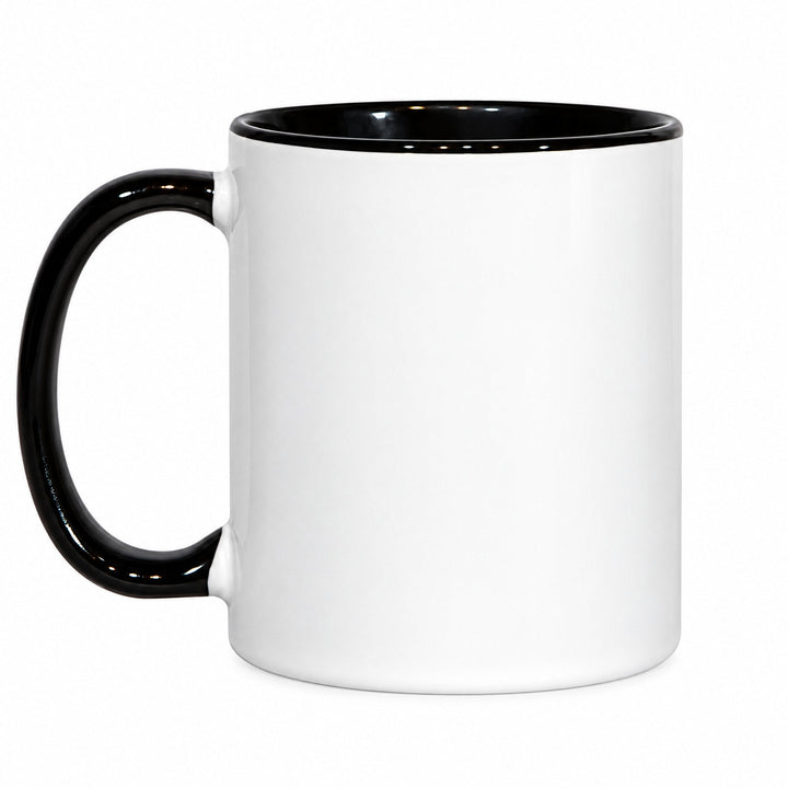 11oz black inner &amp; handle sublimation mug, blank