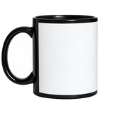 11oz Black Mug with Patch