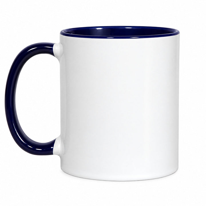 11oz dark blue inner &amp; handle sublimation mug, blank