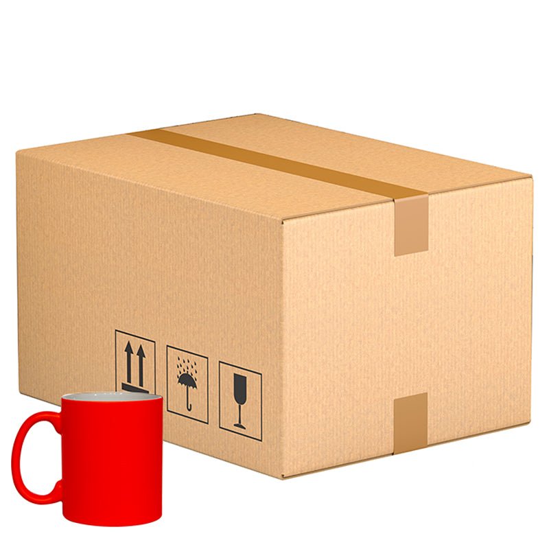 11oz fluorescent orange Matt mug