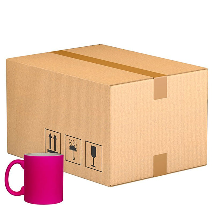 11oz fluorescent pink Matt mug