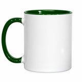 11oz Green Inner & Handle Sublimation Mug