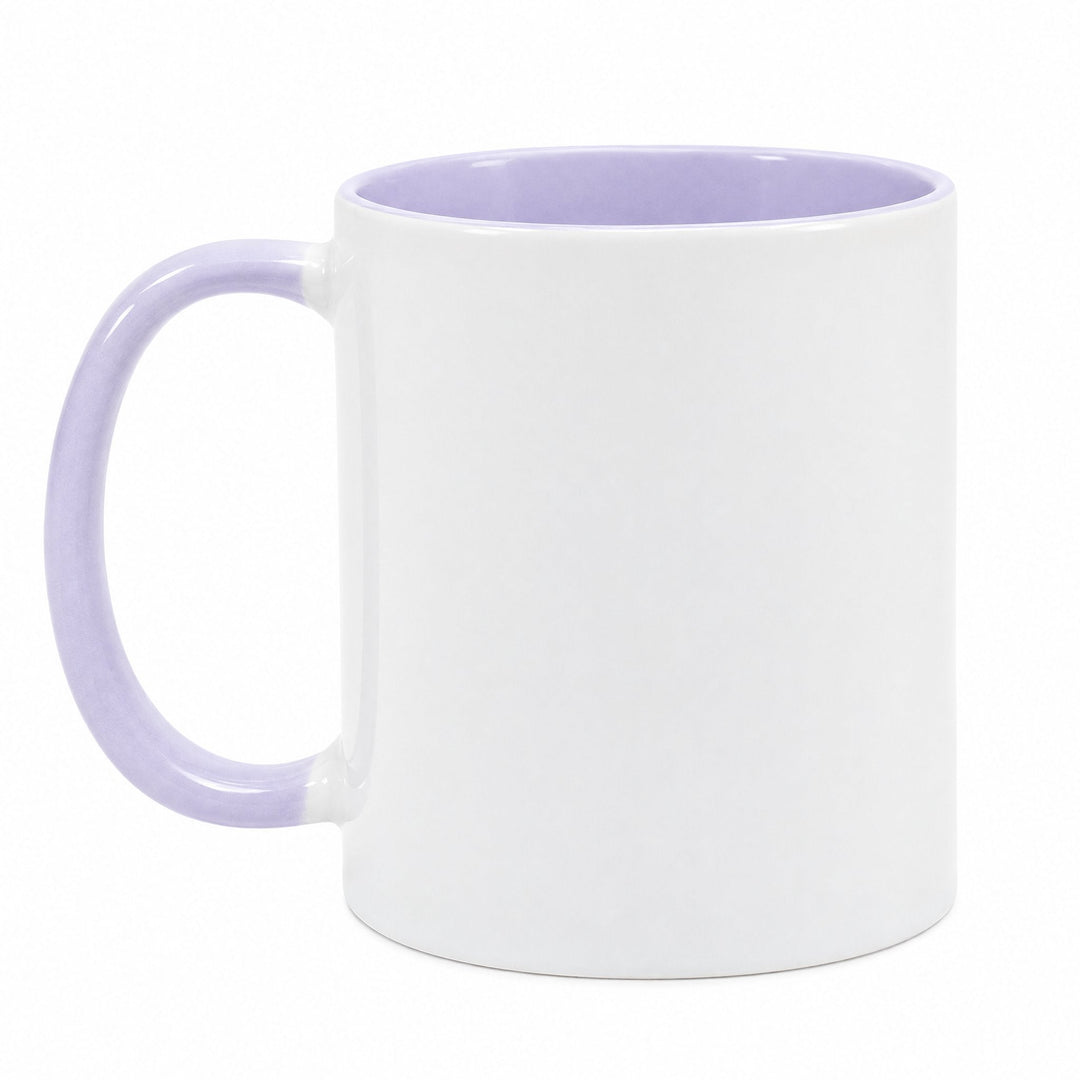 11oz lilac inner & handle sublimation mug, blank