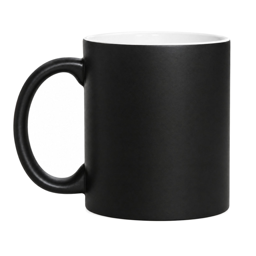 11oz matte black colour changing mugs, blank