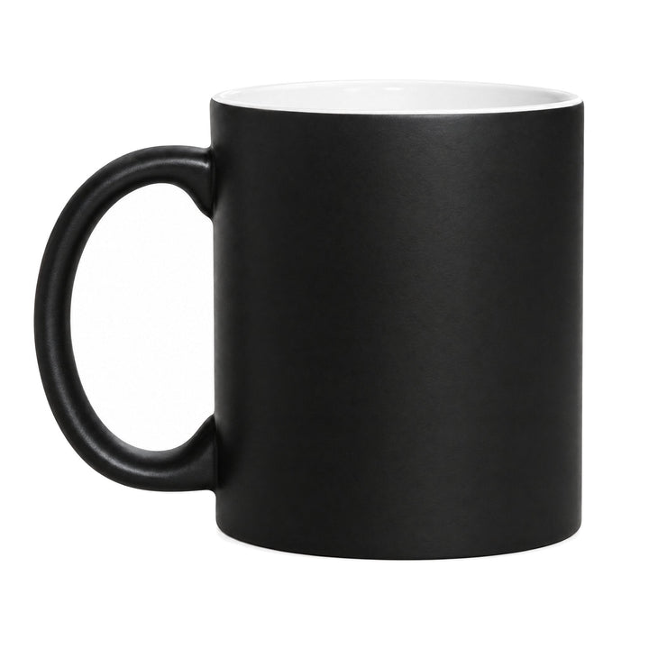 11oz matte black colour changing mugs, blank
