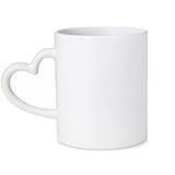 11oz Sublimation Heart Handle Mug