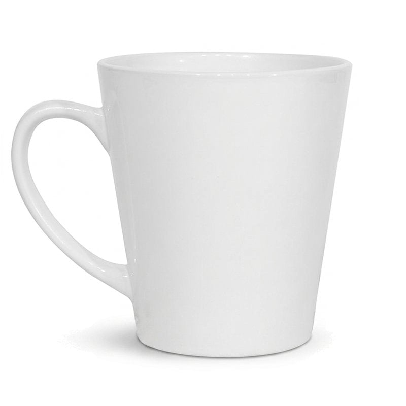 12oz white Latte mugs, blank