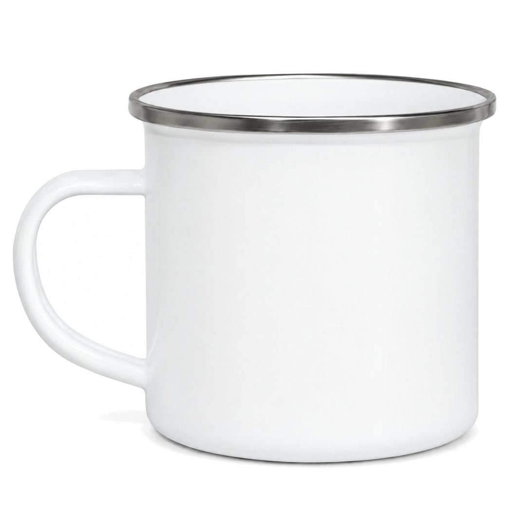 12oz white sublimation enamel mug, blank