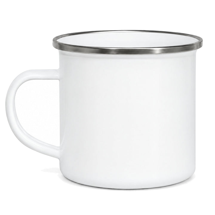 12oz white sublimation enamel mug, blank