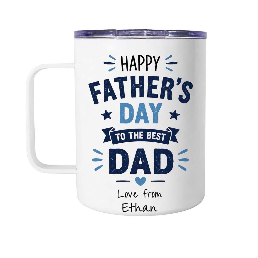 12oz Stainless Steel Mug - White