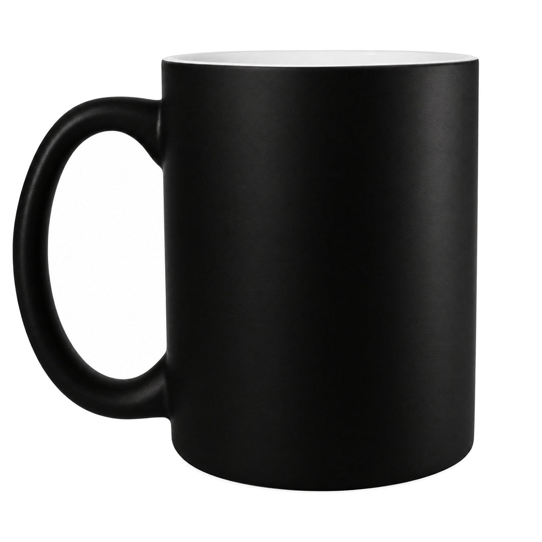 15oz matte black colour changing mugs, blank