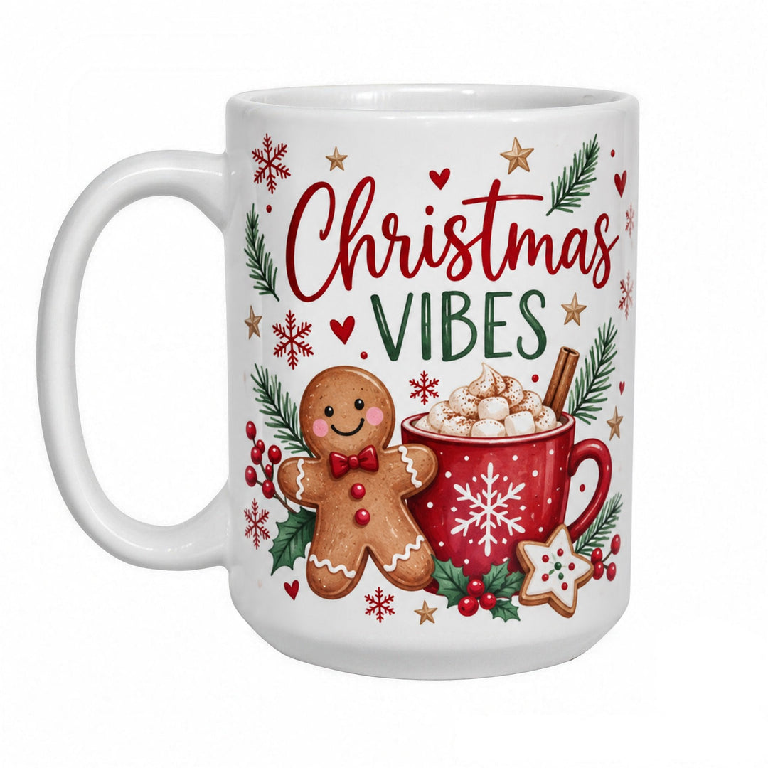 15oz white sublimation mug printed with &