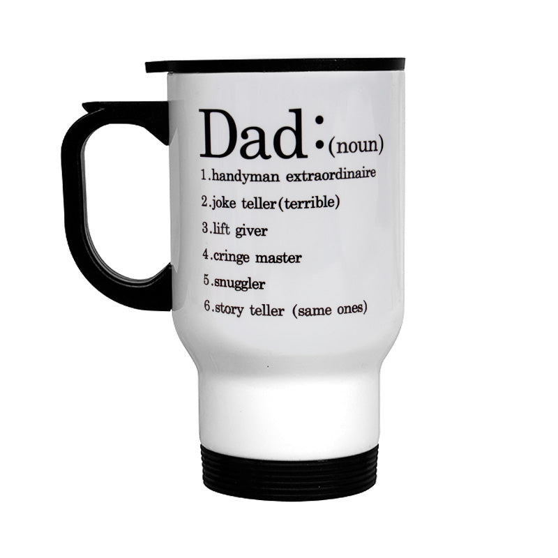 14oz Stainless Steel Travel Mug - White