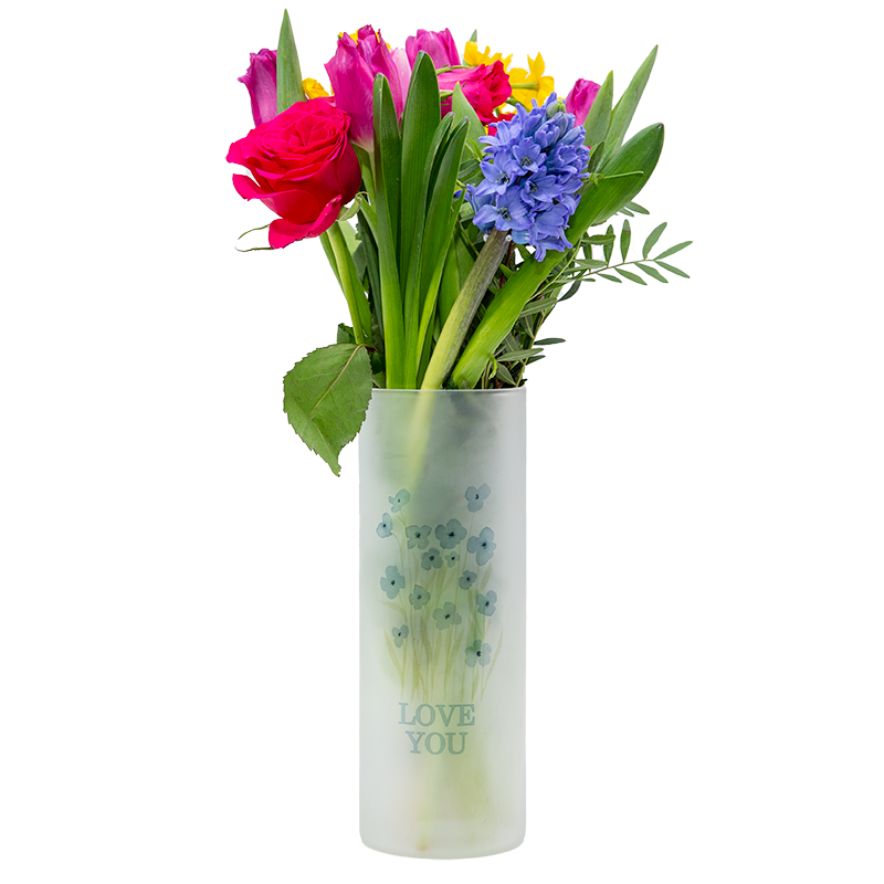750ml Skinny Frosted Glass Tumbler