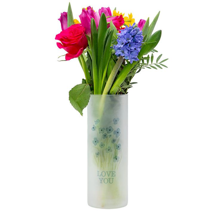 750ml Skinny Frosted Glass Tumbler