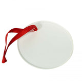 Round Glass Sublimation Christmas Decoration