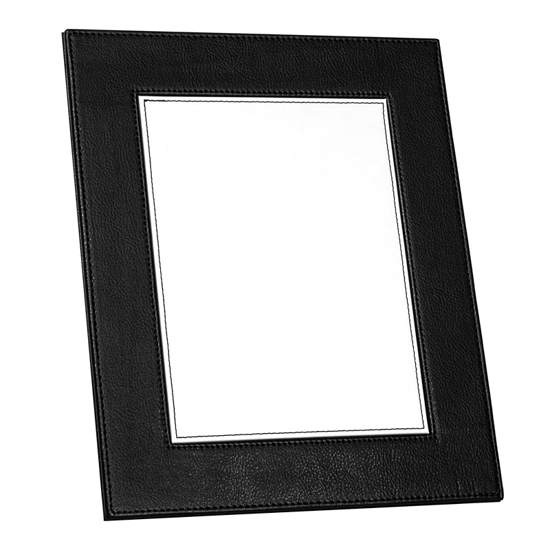 Faux Leather 6.5" x 8.5" Framed Photo Panel., faux leather photo frame,s ublimation blanks