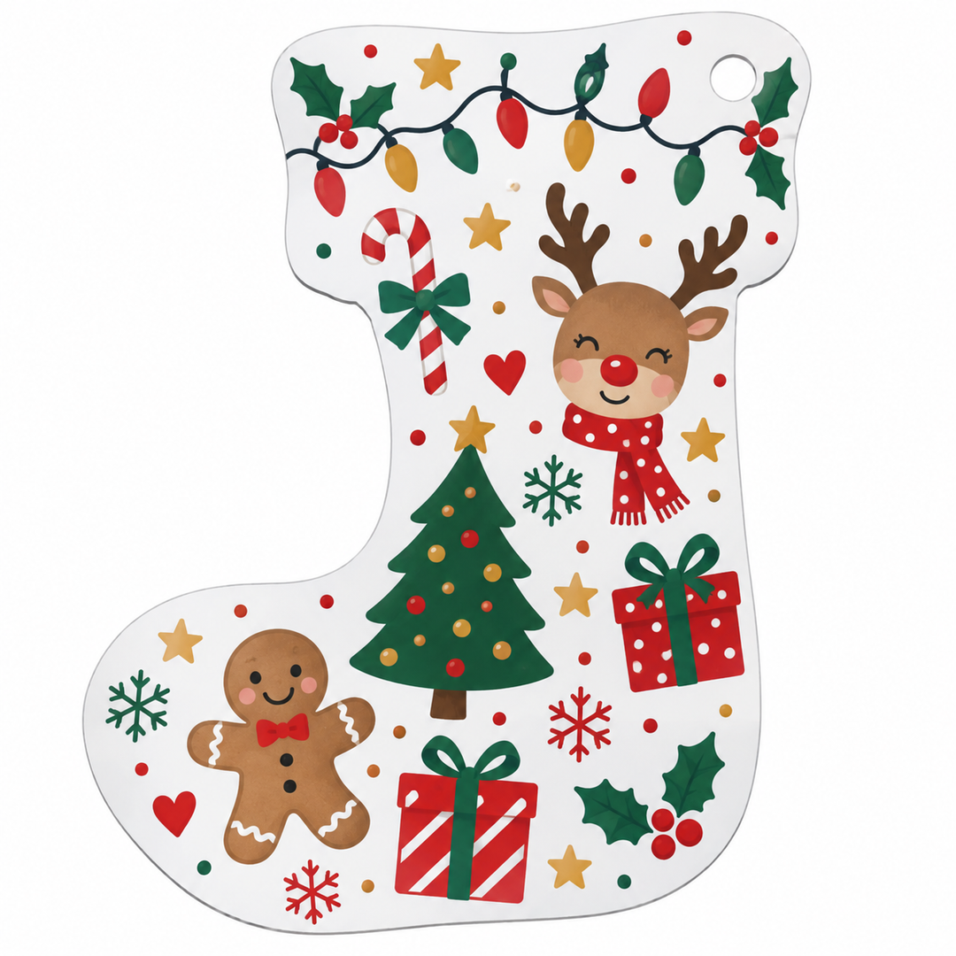 Sublimation Acrylic Decoration - Stocking (Pack of 10)