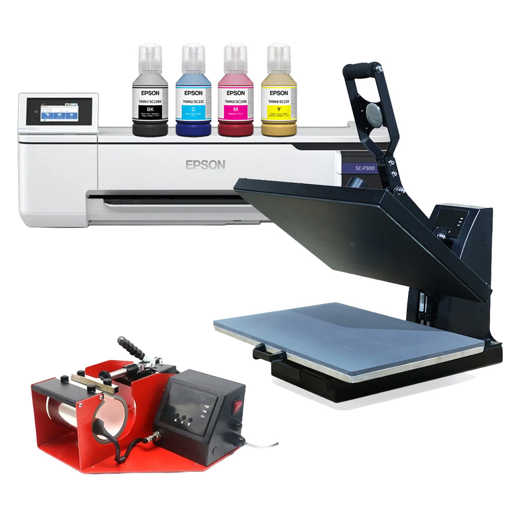 Auto/Manual Clam Heat Press 38 x 38cm Starter Kit
