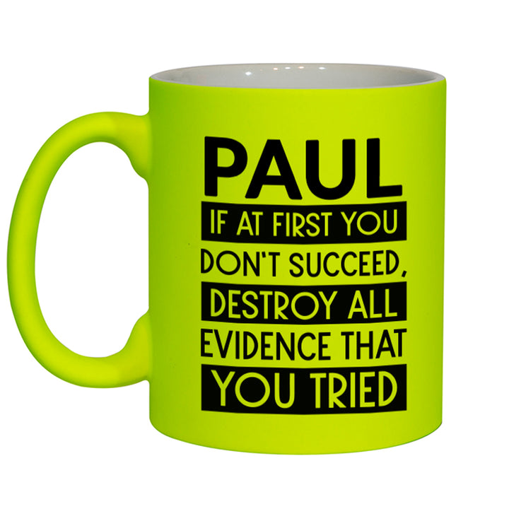 11oz Fluorescent Yellow Matt Mug