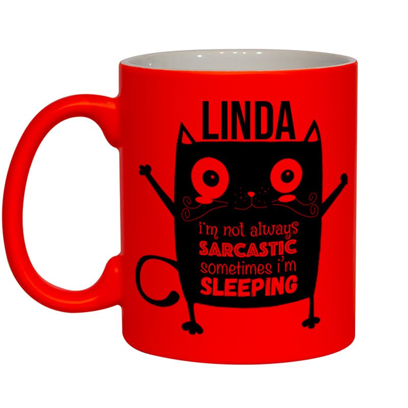 11oz Fluorescent Orange Matt Mug