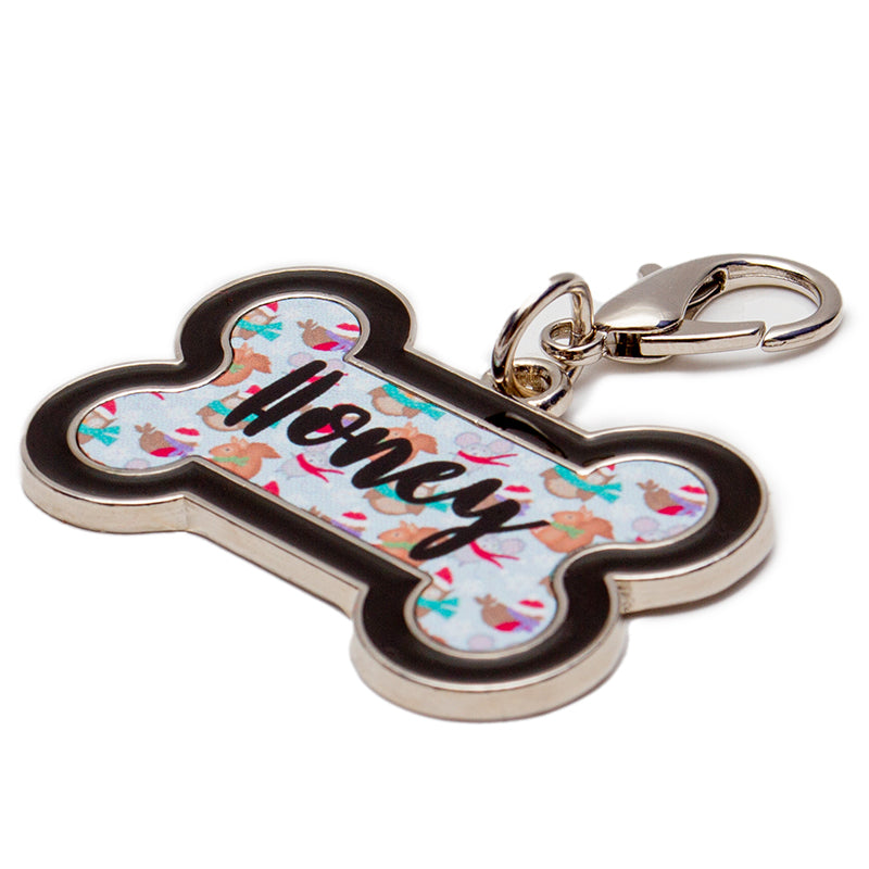 Uxcell 10-Pack Aluminum Engraving Blanks - Bone Shape Pet Tags With Keychains