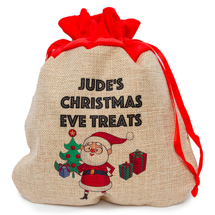 Small Faux Burlap Gift Bag