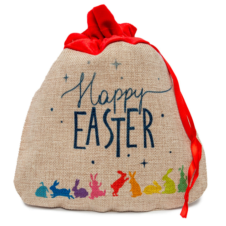 Small Faux Burlap Gift Bag