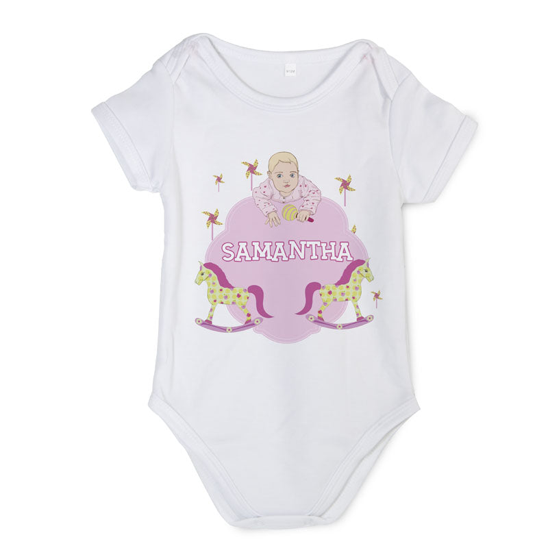 Dye Sublimation Baby Onesie Short Sleeve