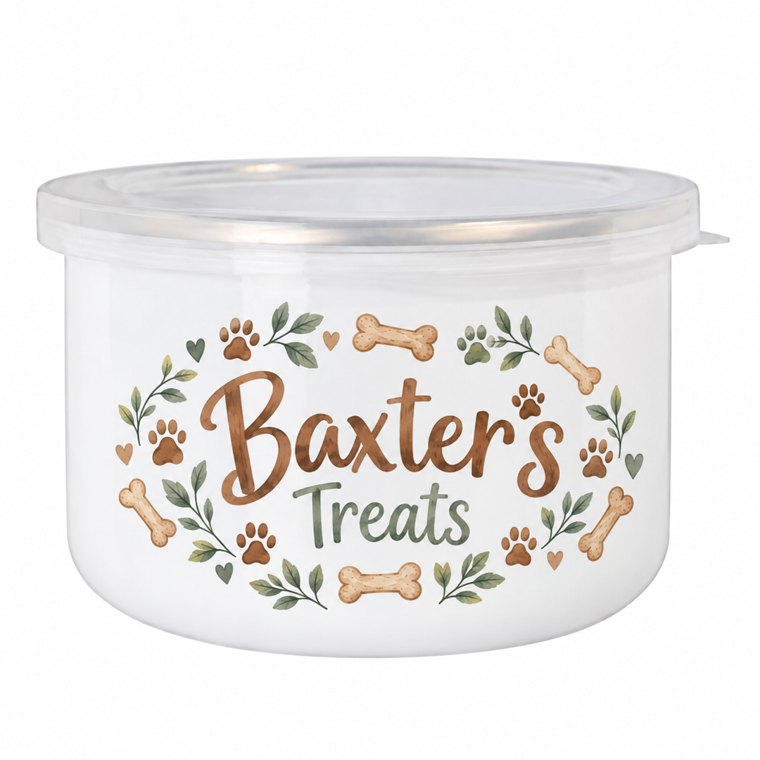 30oz Enamel Pet / Food Bowl