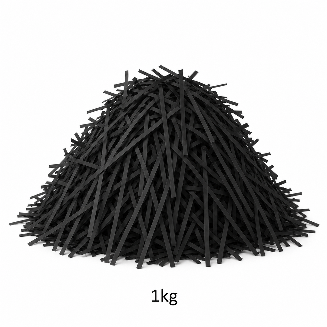 Black Shredded Paper