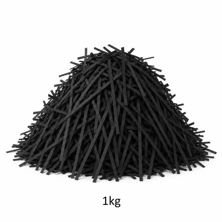 Black Shredded Paper