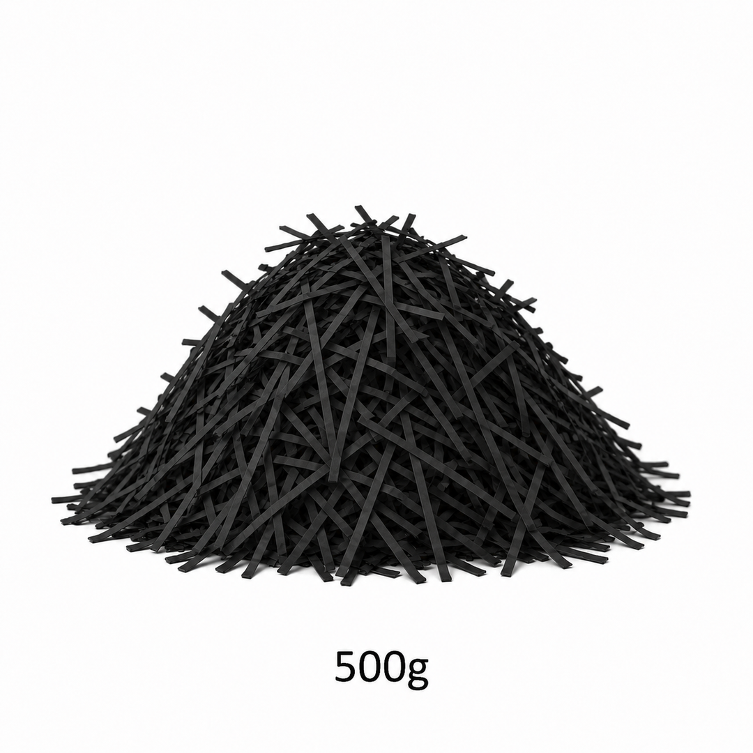 Black Shredded Paper