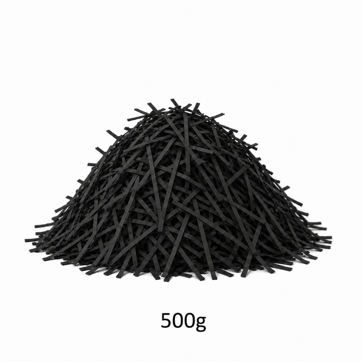 Black Shredded Paper