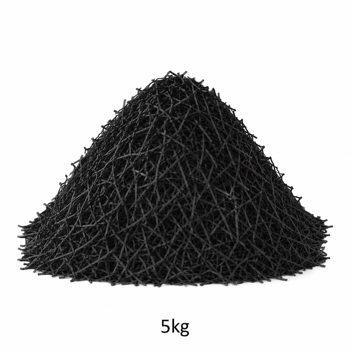 Black ZigZag Shredded Paper