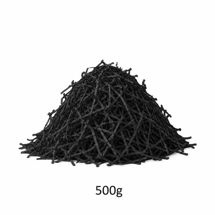 Black ZigZag Shredded Paper