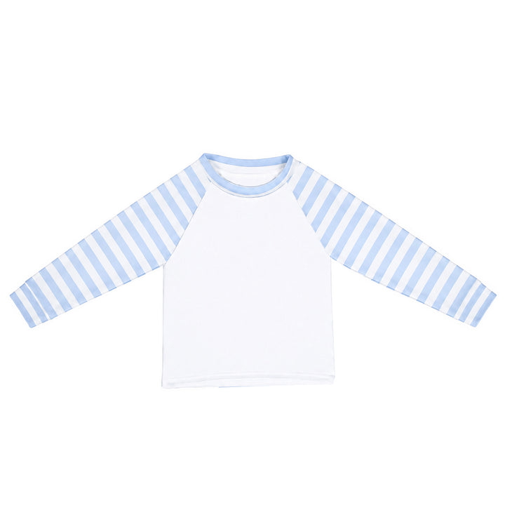 Blue Striped Children's Sublimation Pyjamas