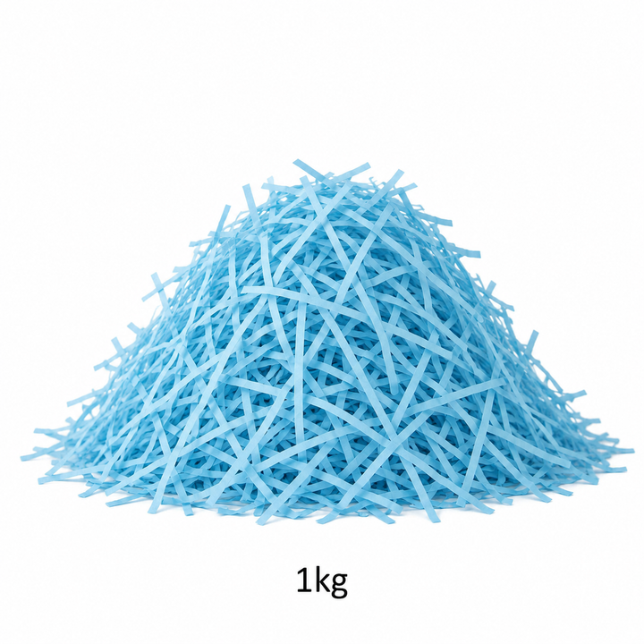 Blue Shredded Paper