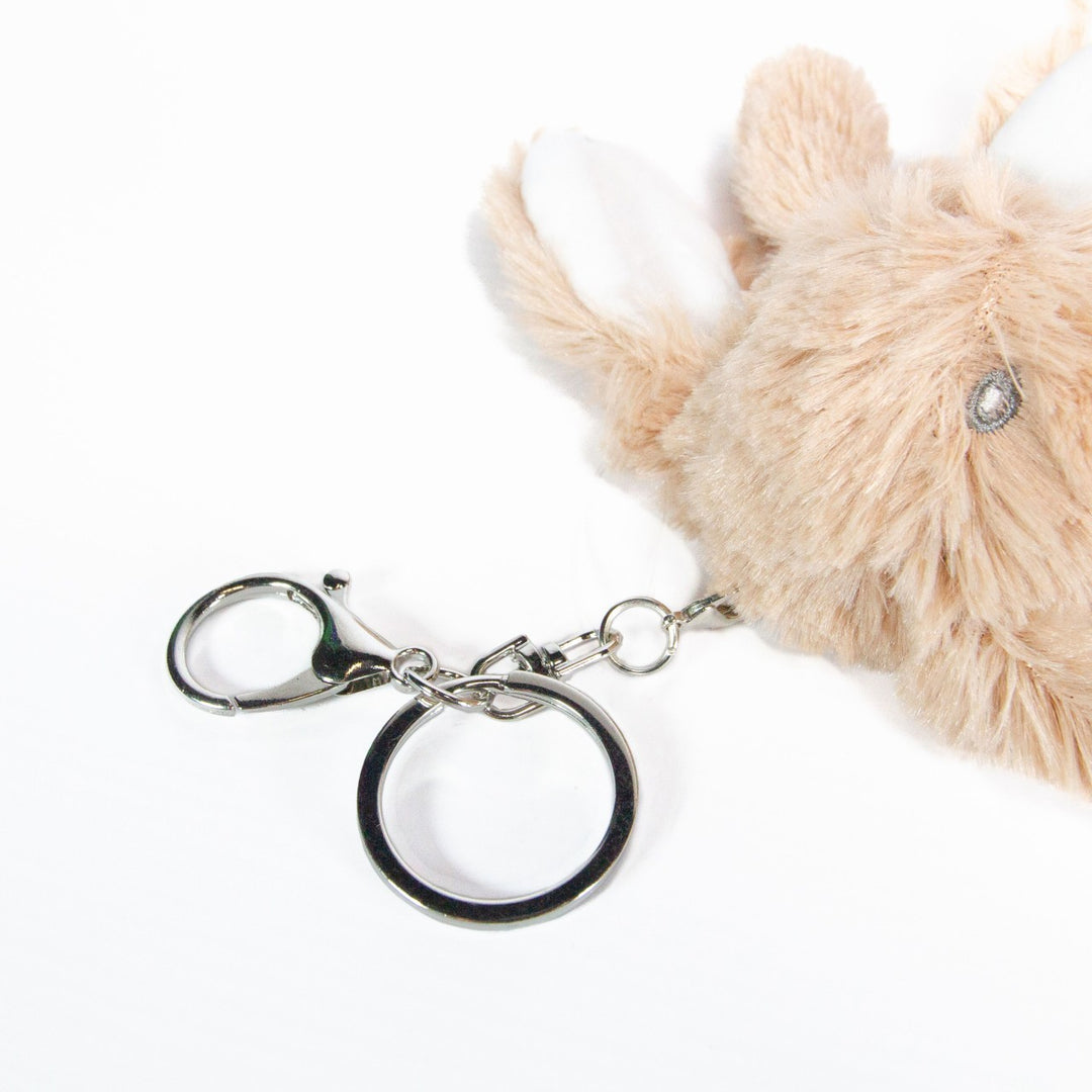 Sublimation Brown Rabbit Plush Keyring