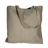 Faux  Burlap Shopping Bag
