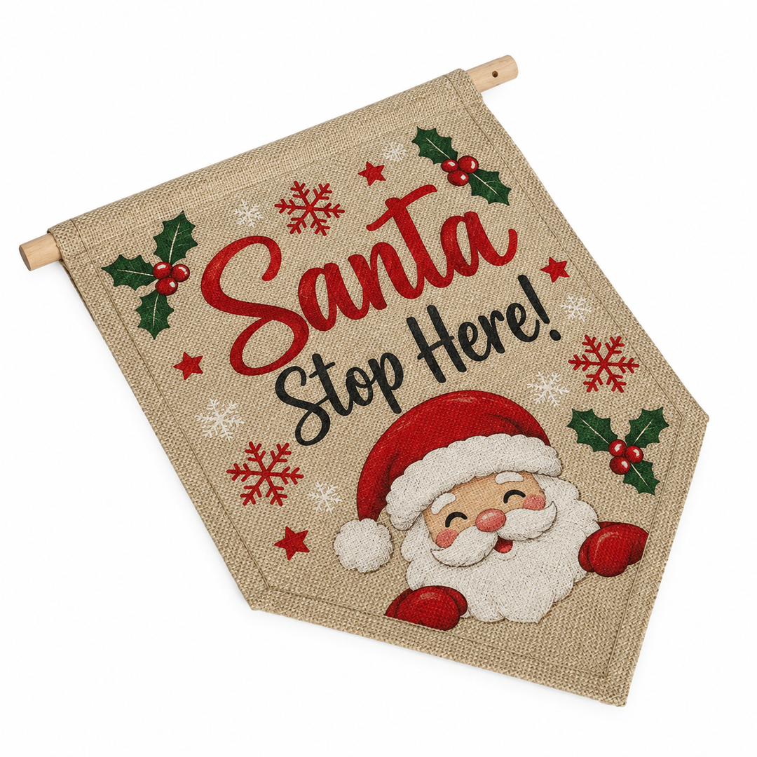 Faux Burlap Flag