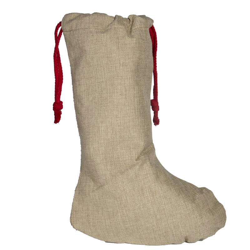 dye sublimation supplies, sublimation blanks, dye sublimation stockings, burlap sublimation, burlap santa stockings, sublimation stocking, dye sublimation, sublimation
