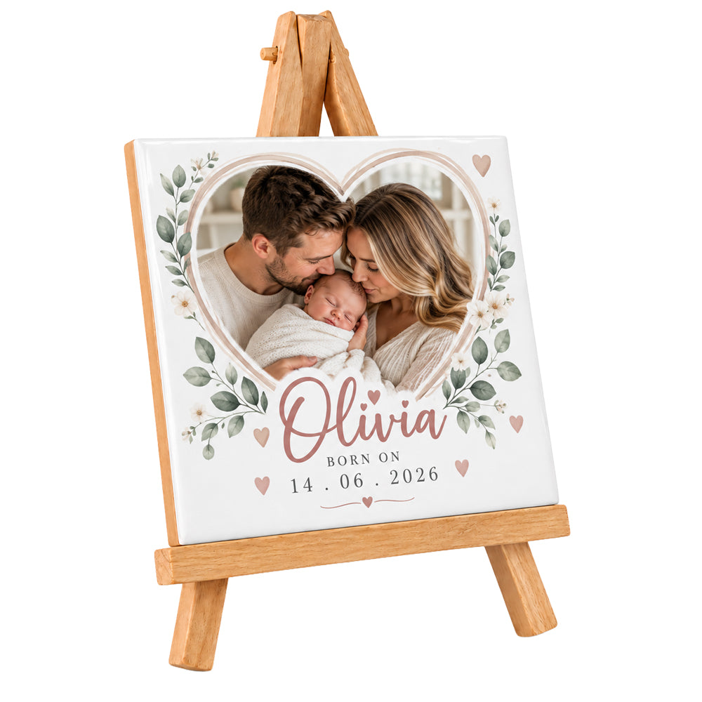 Sublimation Ceramic Tile with Display Stand