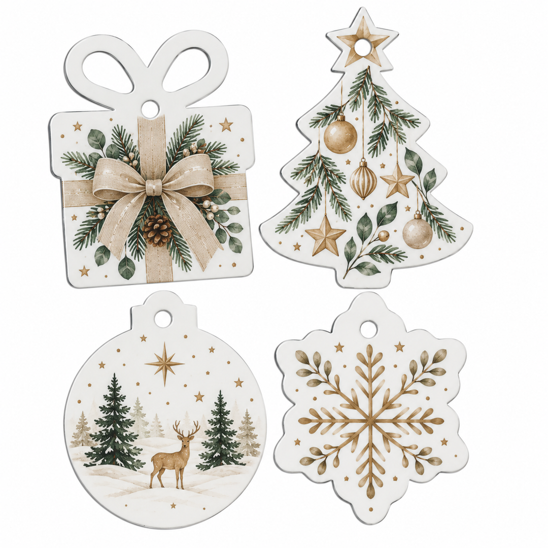 Christmas Ornaments Mixed Sheet - 80 Pieces