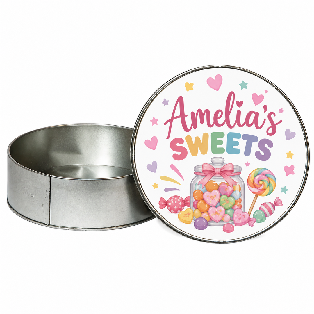 Dye Sub Round Metal Tin