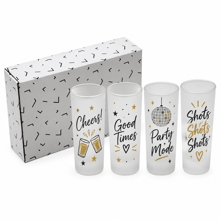Frosted Sublimation Shot Glasses x4