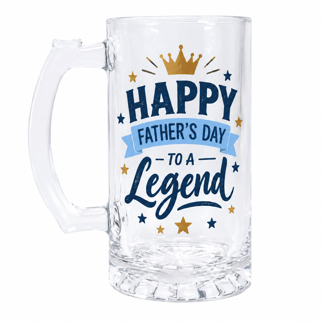 Sublimation Glass Beer Stein - 16oz (Pack of 2)