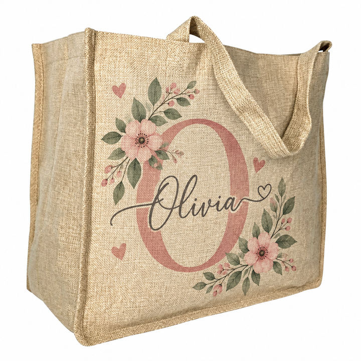 Faux Burlap Gusset Bags